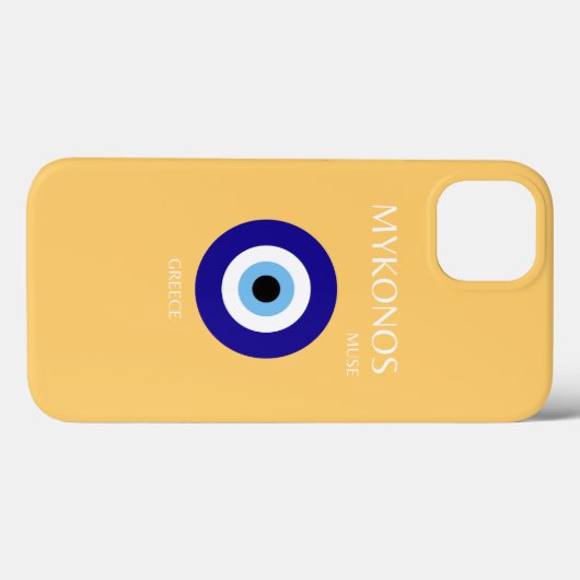 Mykonos Muse, geel Case-Mate iPhone Case (Achterkant (horizontaal))
