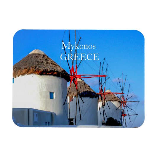 Mykonos Photo Magnet Magneet (Horizontaal)