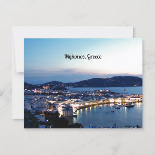 Mykonos, schilderachtig foto van Griekenland Briefkaart