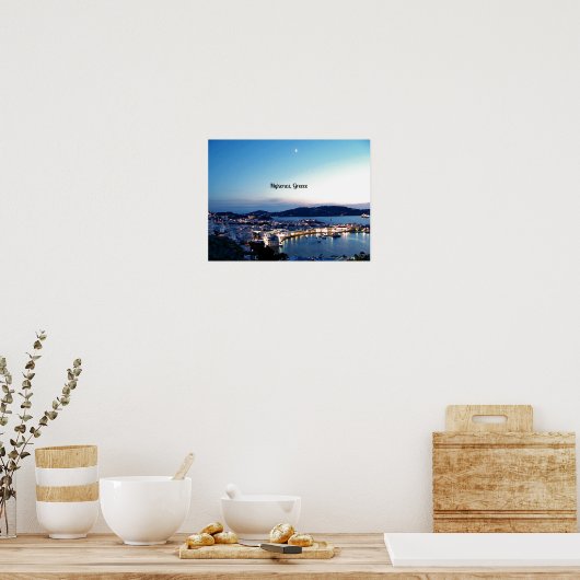 Mykonos, schilderachtig foto van Griekenland Poster (Keuken)