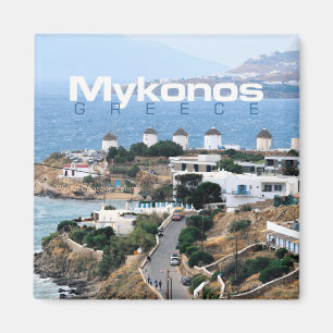 Mykonos Seaside Greece Souvenir Fridge Magnet Magneet