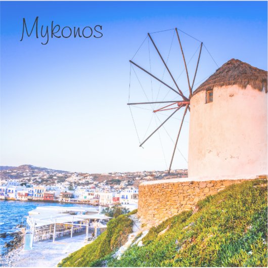 Mykonos Sticker (Voorkant)