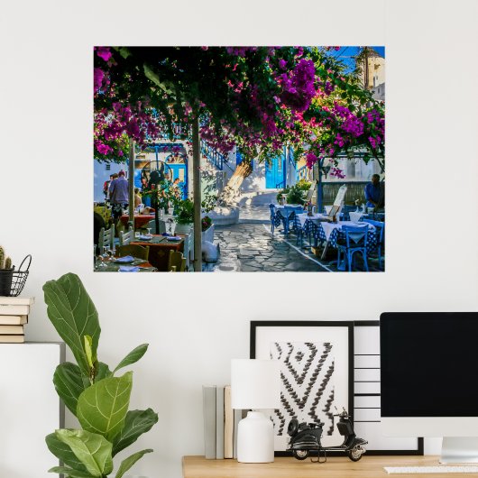 Mykonos Town Poster (Thuiskantoor)