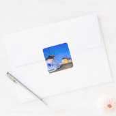 Mykonos Vierkante Sticker (Envelop)