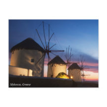 Mykonos Windmill Sunset, Griekenland