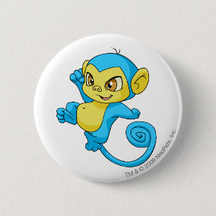 Mynci Blue Ronde Button 5,7 Cm