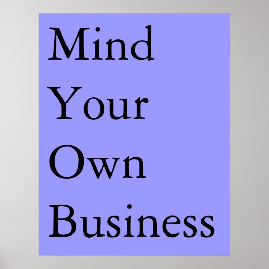 MYOB POSTER (Voorkant)