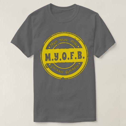 MYOFB Yellow T-shirt (Design voorkant)