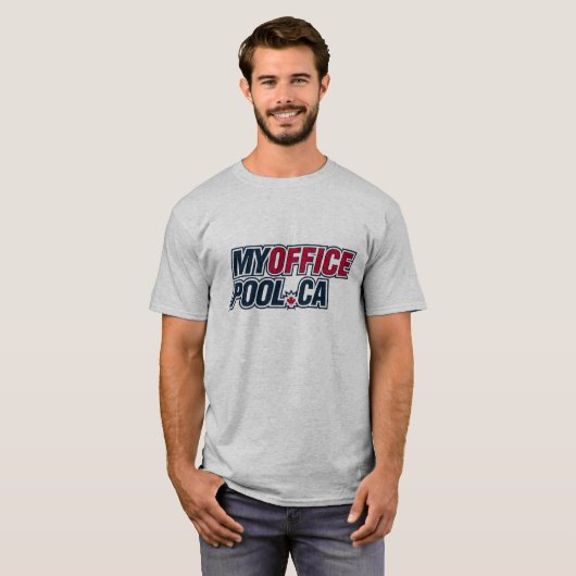 MyOfficePool.ca Mannen Light T-Shirt (Voorkant volledig)