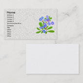 Myosotis des marais et carte de profil de dentelle (Devant / Derrière)