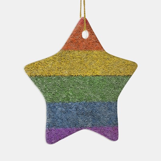 MyPride365 - "Rainbow Brick" Star Ornament (Rechts)