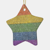 MyPride365 - "Rainbow Brick" Star Ornament (Links)