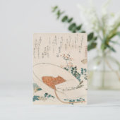 Myriad Grasses Shell door Hokusai Briefkaart (Staand voorkant)