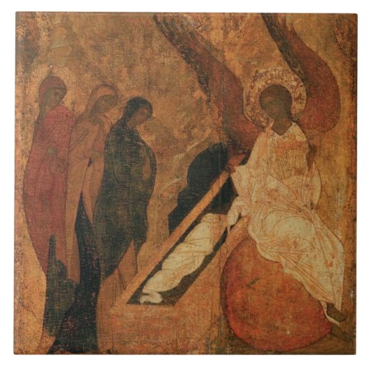 Myrrhbearing women ceramic tile tegeltje (Voorkant)