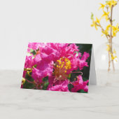 "Myrte de Crête 1." Carte de voeux (Fleur jaune)