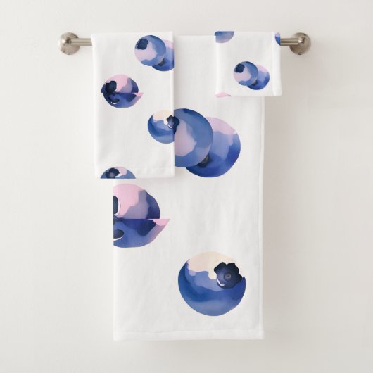 Myrtilles motif aquarelle (En situation)