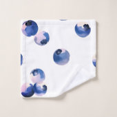Myrtilles motif aquarelle (Gant de toilette)
