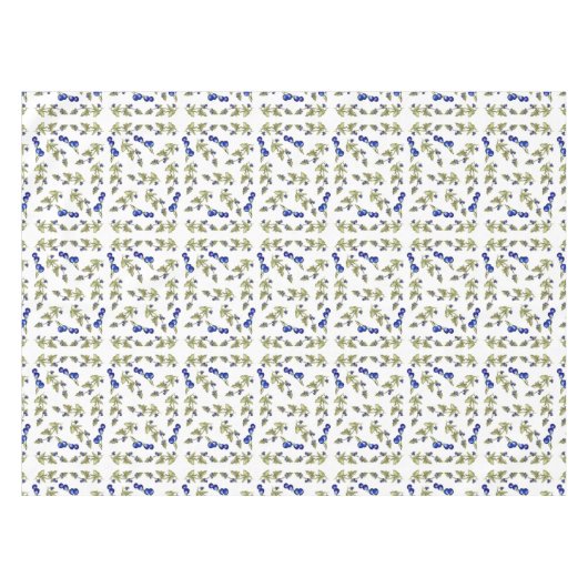 myrtilles sur la nappe de vigne (Devant (Horizontal))