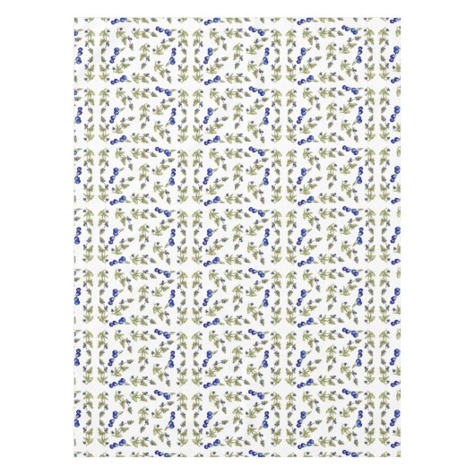 myrtilles sur la nappe de vigne (Devant)