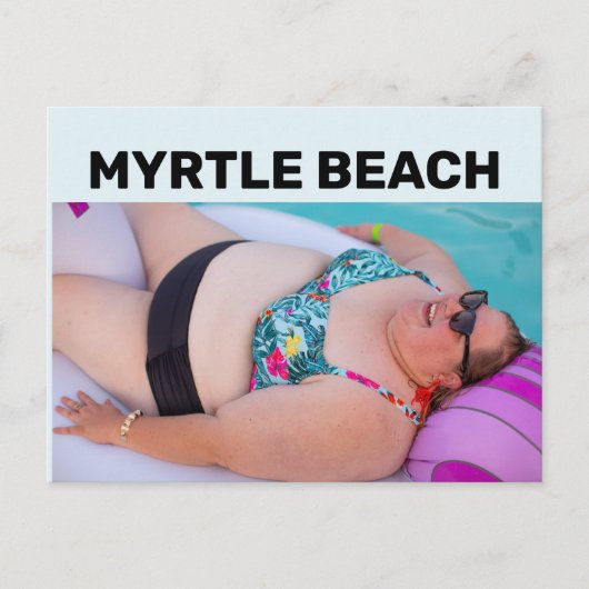 MYRTLE BEACH BIG BATHING BEAUTY Briefkaarten (Voorkant)