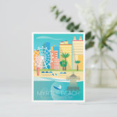 Myrtle Beach, Briefkaart South Carolina (Staand voorkant)