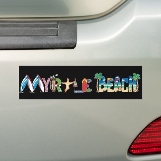 Myrtle Beach bumper sticker (Op auto)