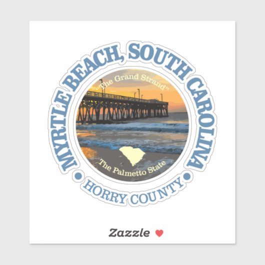Myrtle Beach (C) Sticker (Vel)
