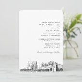 Myrtle Beach Destination Mariage Invitation (Debout devant)