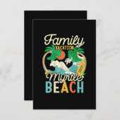 Myrtle Beach Family Vacation 2023 Matching Retro C Kaart (Voorkant / Achterkant)