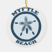 Myrtle Beach. Keramisch Ornament (Voorkant)