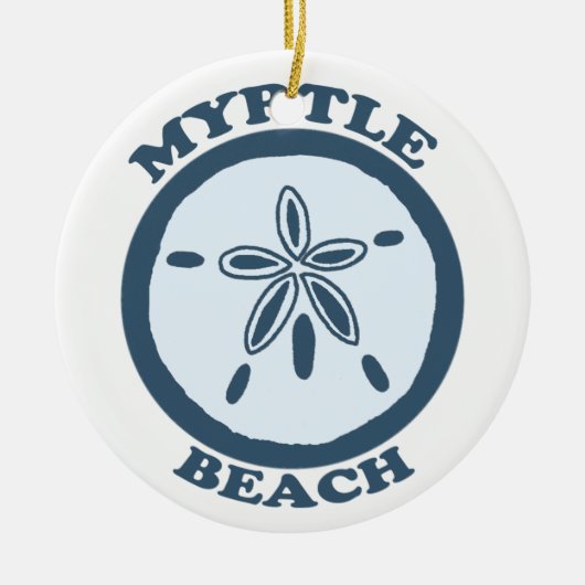 Myrtle Beach. Keramisch Ornament (Voorkant)