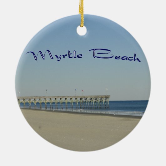 Myrtle Beach Keramisch Ornament (Achterkant)