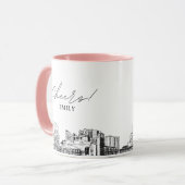 Myrtle Beach Mariage personnalisé café Mug (Devant gauche)