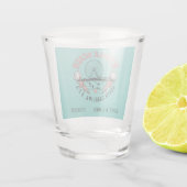 Myrtle Beach Retro vignet gepersonaliseerd Shot Glas (Achterkant)