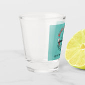 Myrtle Beach Retro vignet gepersonaliseerd Shot Glas (Links)