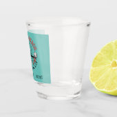 Myrtle Beach Retro vignet gepersonaliseerd Shot Glas (Rechts)