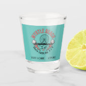 Myrtle Beach Retro vignet gepersonaliseerd Shot Glas (Voorkant)