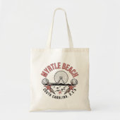 Myrtle Beach Retro Vignette Sac fourre-tout Budget (Devant)