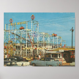 Myrtle Beach, SC ~ 1960 ~ Gay Dolphin Park Poster