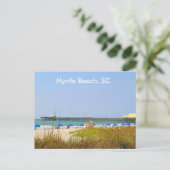 Myrtle Beach SC Briefkaart, Photography Beach Scen Briefkaart (Staand voorkant)