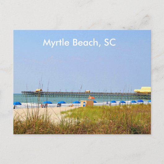 Myrtle Beach SC Briefkaart, Photography Beach Scen Briefkaart (Voorkant)