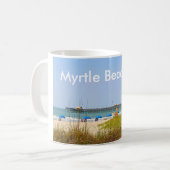 Myrtle Beach, SC Mok Beach Scene Pier (Voorkant links)