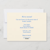 Myrtle Beach SC Moving Faire-part (Dos)