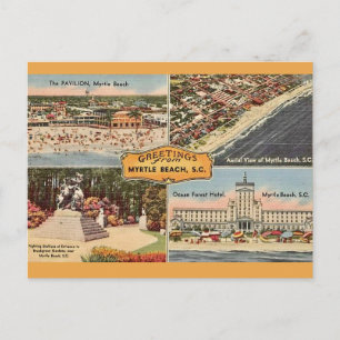 Myrtle Beach Schitterende Welkomstansichtkaart Briefkaart