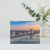 Myrtle Beach, South Carolina City Beach Uitzicht Briefkaart (Staand voorkant)