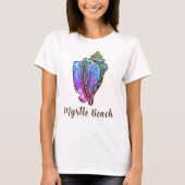 Myrtle Beach South Carolina Conch Zee Shell T-shirt (Voorkant)