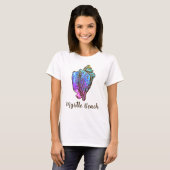 Myrtle Beach South Carolina Conch Zee Shell T-shirt (Voorkant volledig)