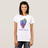 Myrtle Beach South Carolina Conch Zee Shell T-shirt (Voorkant volledig)