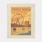 Myrtle Beach | South Carolina Fleece Deken (Voorkant)