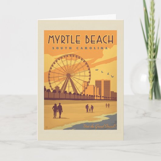 Myrtle Beach | South Carolina Kaart (Voorkant)
